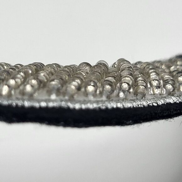 Beaded Moon Applique Sew On 4.5in long - Picture 3 of 4